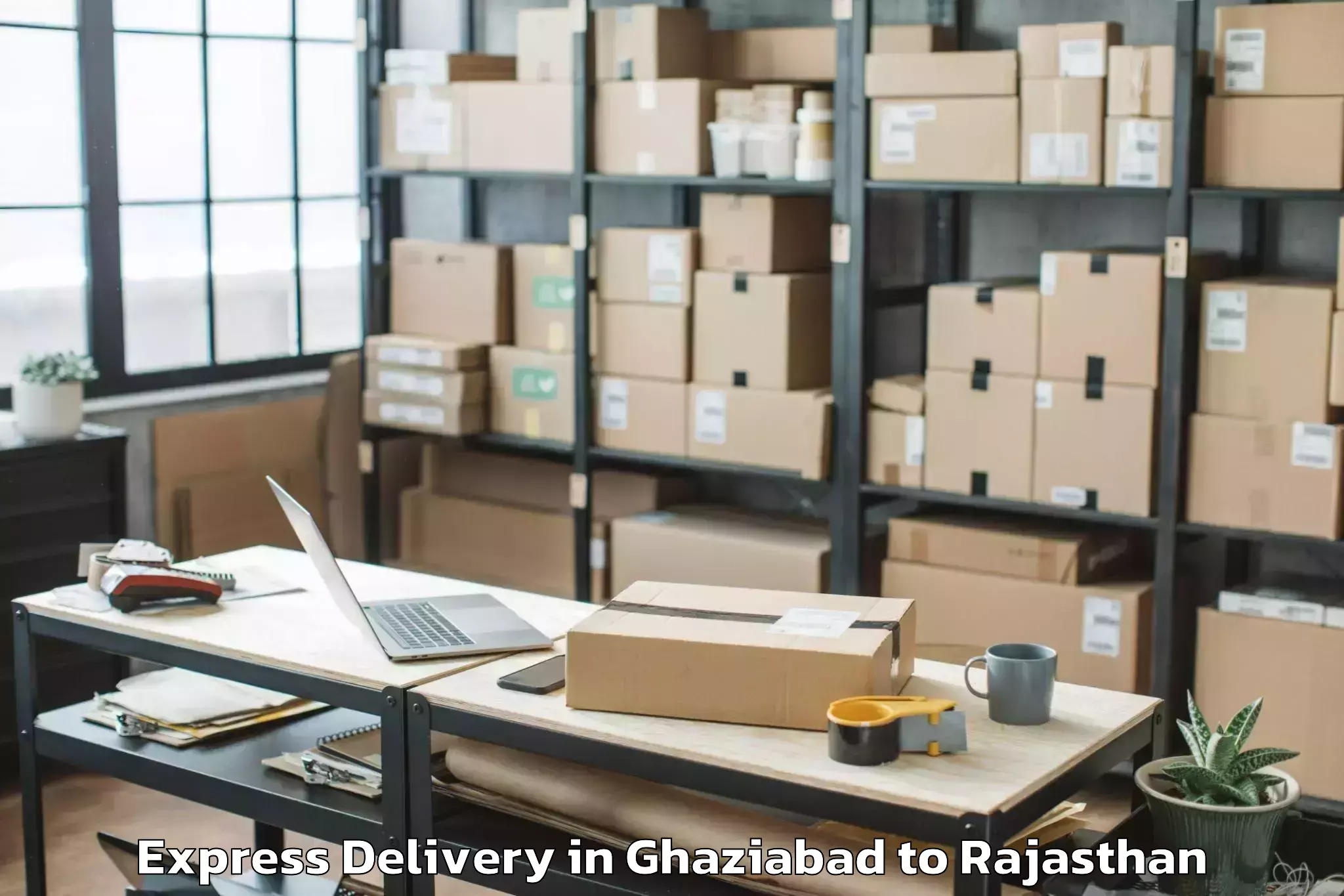 Professional Ghaziabad to Gulabpura Express Delivery